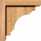 Ekena Millwork Pescadero Rough Sawn Corbel w/Backplate, Western Red Cedar, 6"W x 8"D x 8"H COR06X08X08PEC01RWR - alternate 3